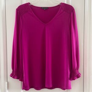 Adrianna Papell Magenta Blouse